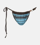 SIR Rioja beaded striped bikini bottoms