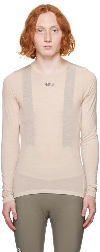 Photo: PEdALED Off-White Base Layer Long Sleeve T-Shirt