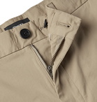 Theory - Zaine Slim-Fit Cotton-Blend Poplin Trousers - Neutrals