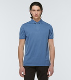 Loro Piana - Cotton and silk piqué polo shirt