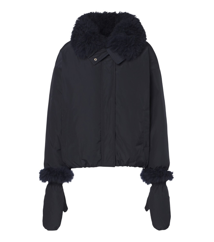 Photo: Yves Salomon Wool-trimmed down jacket