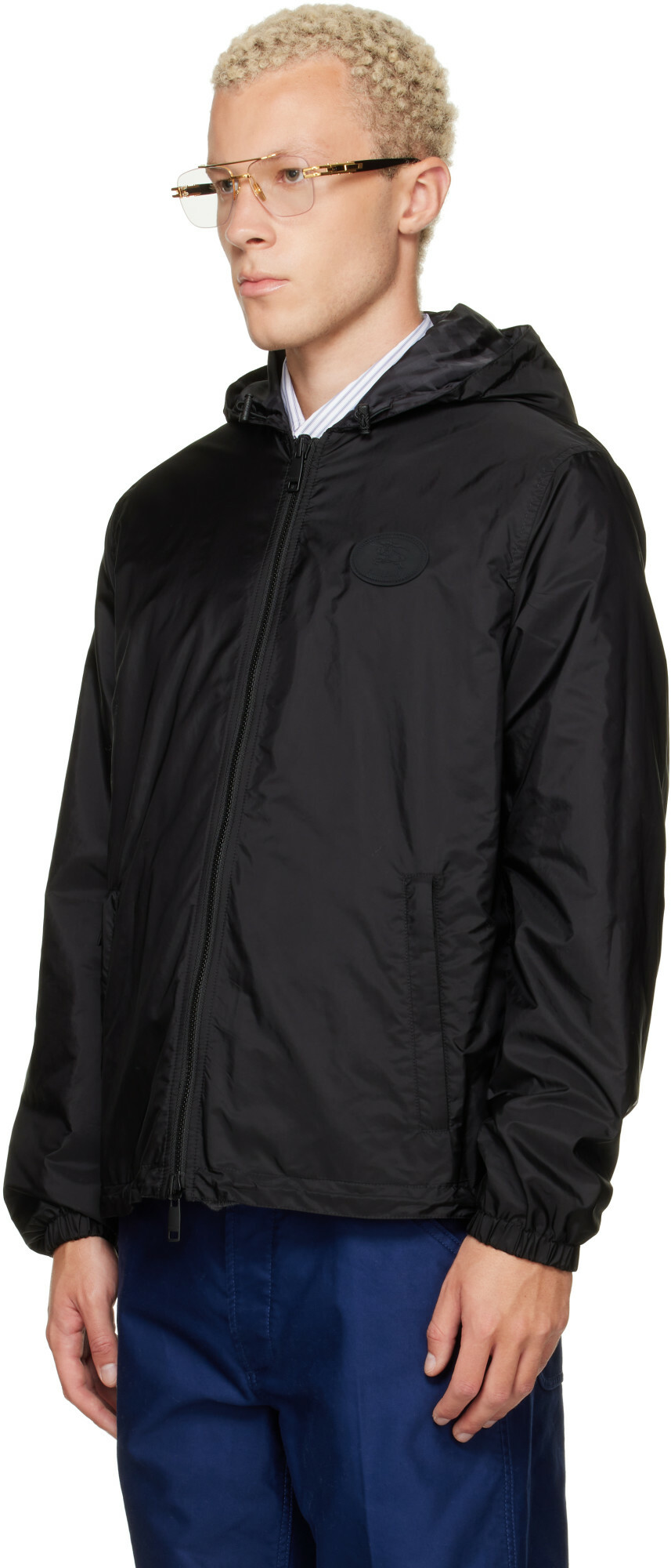 Burberry Black Check Reversible Jacket