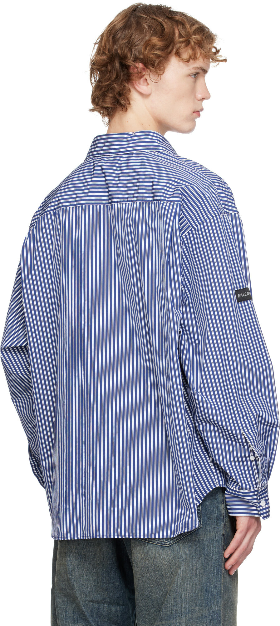 Balenciaga Blue Oversized Shirt