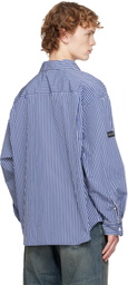 Balenciaga Blue Oversized Shirt