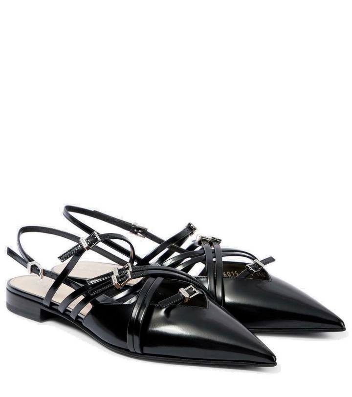 Photo: Gucci Seraphine patent leather ballet flats