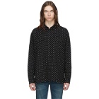 Saint Laurent Black Jacquard Guillemets Shirt