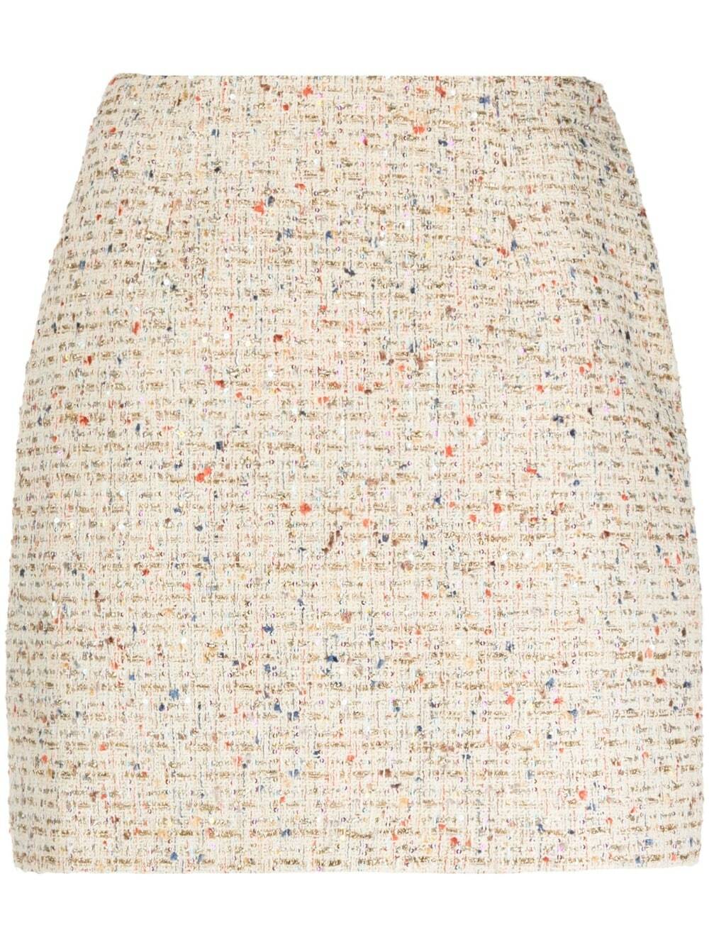 ALESSANDRA RICH - Sequin Tweed Mini Skirt Alessandra Rich