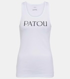 Patou Logo cotton jersey tank top
