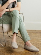 Mulo - Suede Loafers - Neutrals
