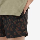 Dries Van Noten Men's Animal Print Swim Short in Black