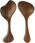 ferm LIVING Brown Os Salad Servers