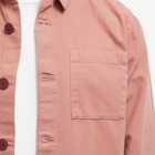 Barbour Men's Washed Overshirt in Pink Salight