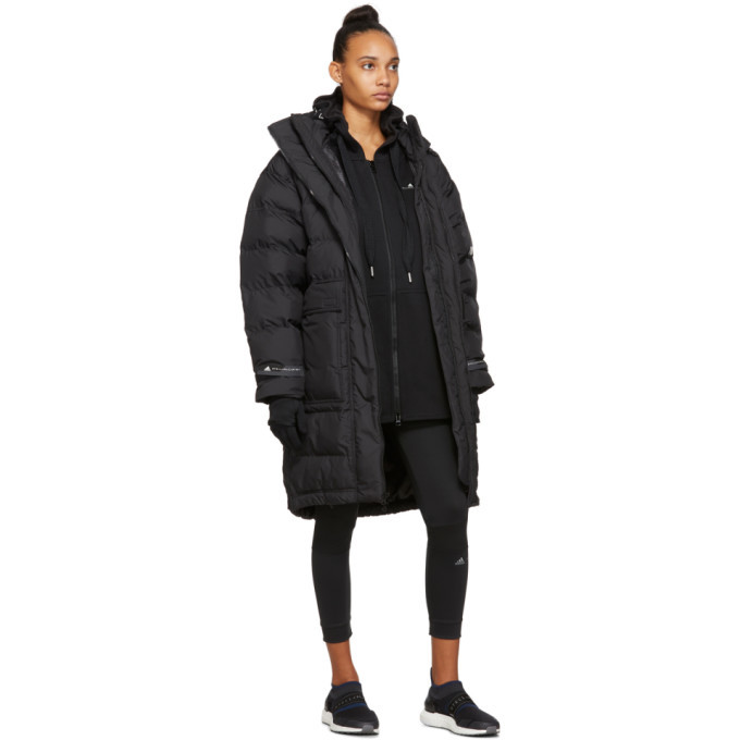 adidas by Stella McCartney Black Hoodie Short Dress adidas by Stella  McCartney