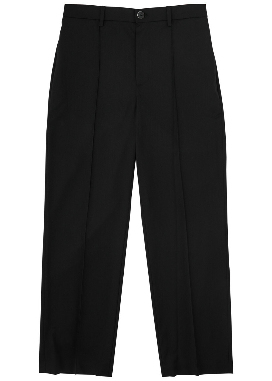 Helmut Lang Straight-leg Wool Trousers Black