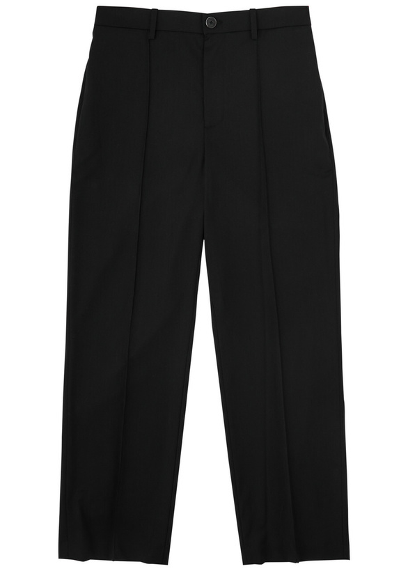 Photo: Helmut Lang Straight-leg Wool Trousers Black