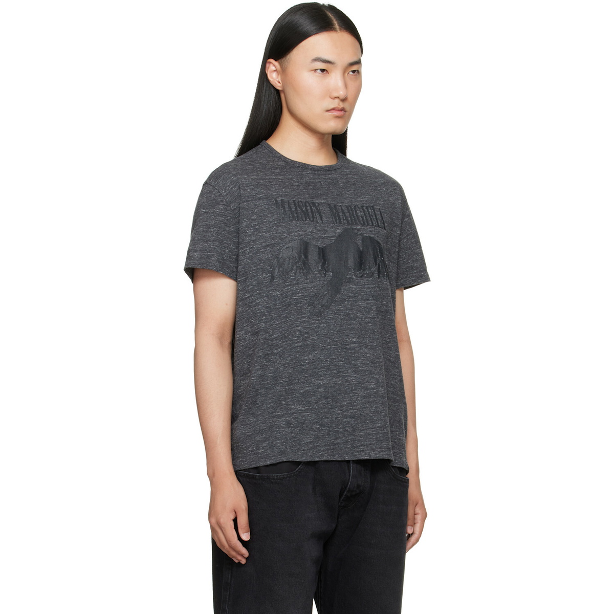 Maison Margiela Gray Cotton T-shirt
