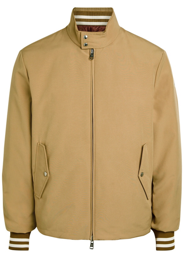 Photo: Moncler Reversible Padded Woven Bomber Jacket Beige