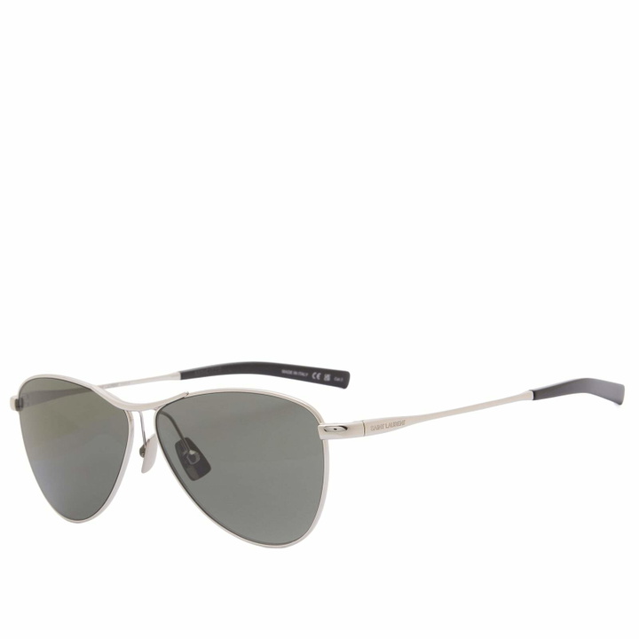 Photo: Saint Laurent Sunglasses Saint Laurent SL 831 Vesper Sunglasses in Silver/Grey 