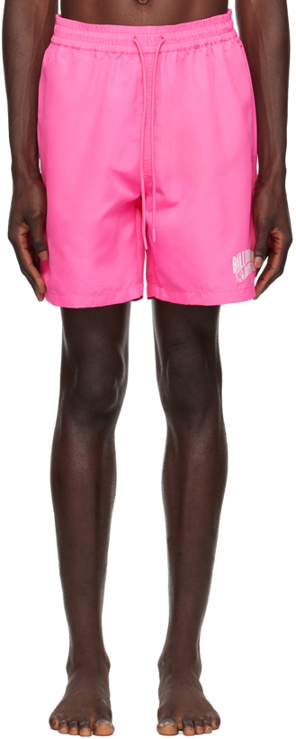Photo: Billionaire Boys Club Pink Diamond And Dollars Swim Shorts