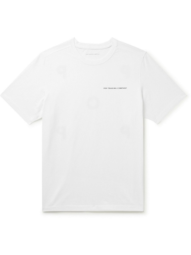 Photo: POP TRADING COMPANY - Logo-Print Cotton-Jersey T-Shirt - White