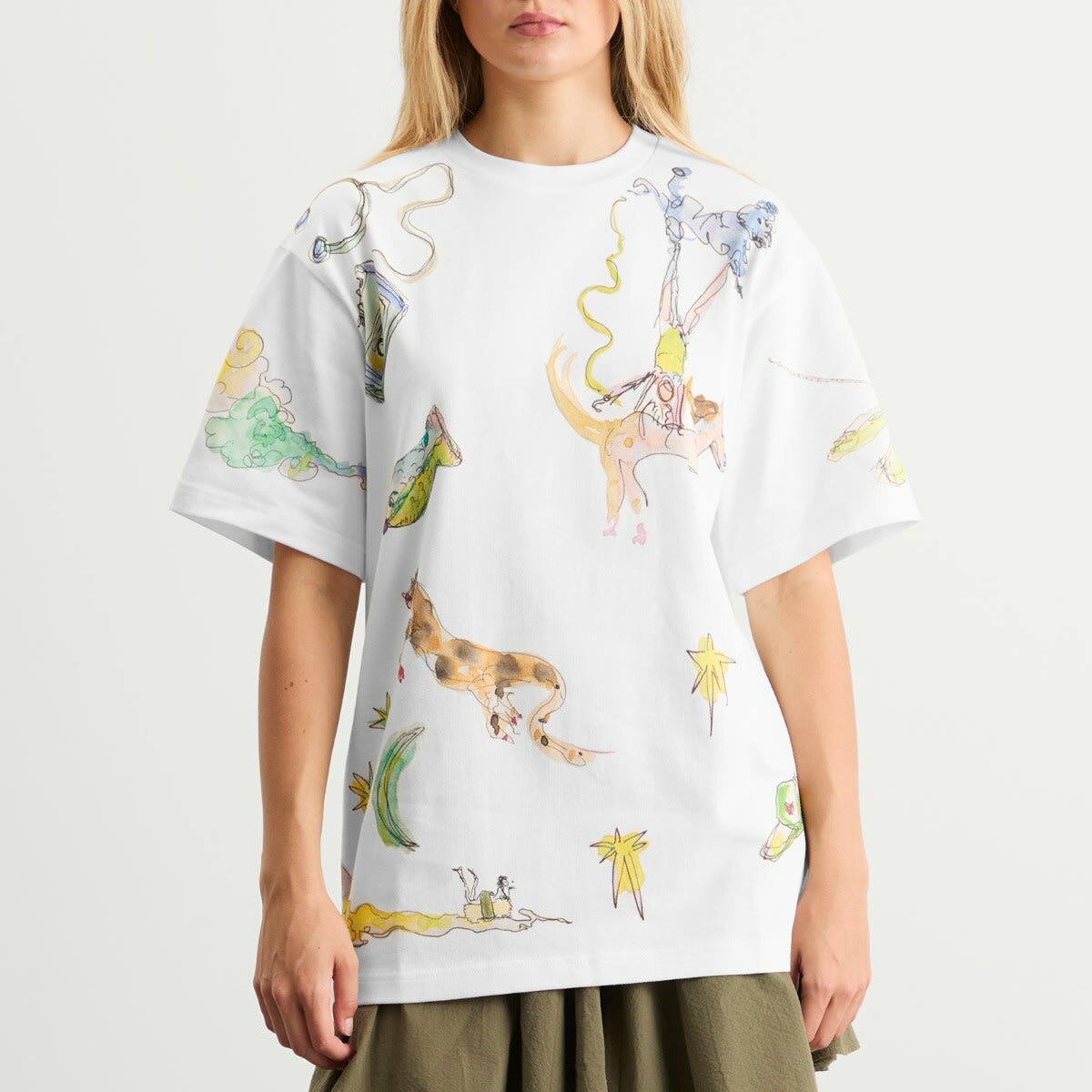 ALÉMAIS Women's Anouk T-Shirt in Cream