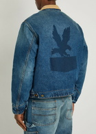 Cherry Los Angeles Sun Faded Washed Denim Jacket