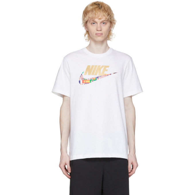 Photo: Nike White Sportswear Medal Swoosh T-Shirt