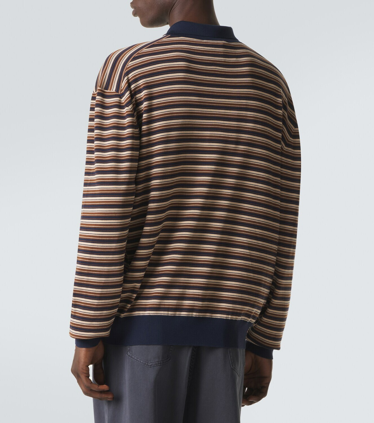 Miu Miu Striped virgin wool polo sweater