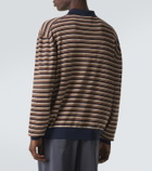 Miu Miu Striped virgin wool polo sweater