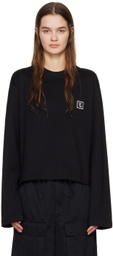 Wooyoungmi Black Patch Long Sleeve T-Shirt