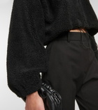 Patou Cropped teddy jacket