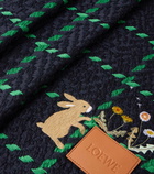 Loewe x Suna Fujita Bunny embroidered blanket