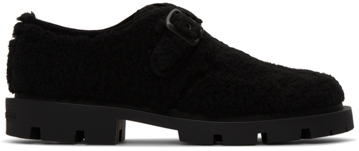 Photo: Maison Margiela Black Faux-Shearling Derbys