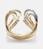 Yeprem Golden Strada 18kt gold and white gold cuff bracelet with diamonds