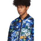 Kenzo Reversible Navy Down KENZO World Puffer Jacket