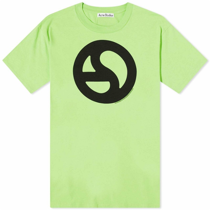 Photo: Acne Studios Men's Everest Logogram T-Shirt in Sharp Green