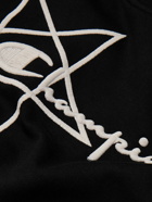 Rick Owens - Champion Embroidered Organic Cotton-Jersey Sweatshirt - Black