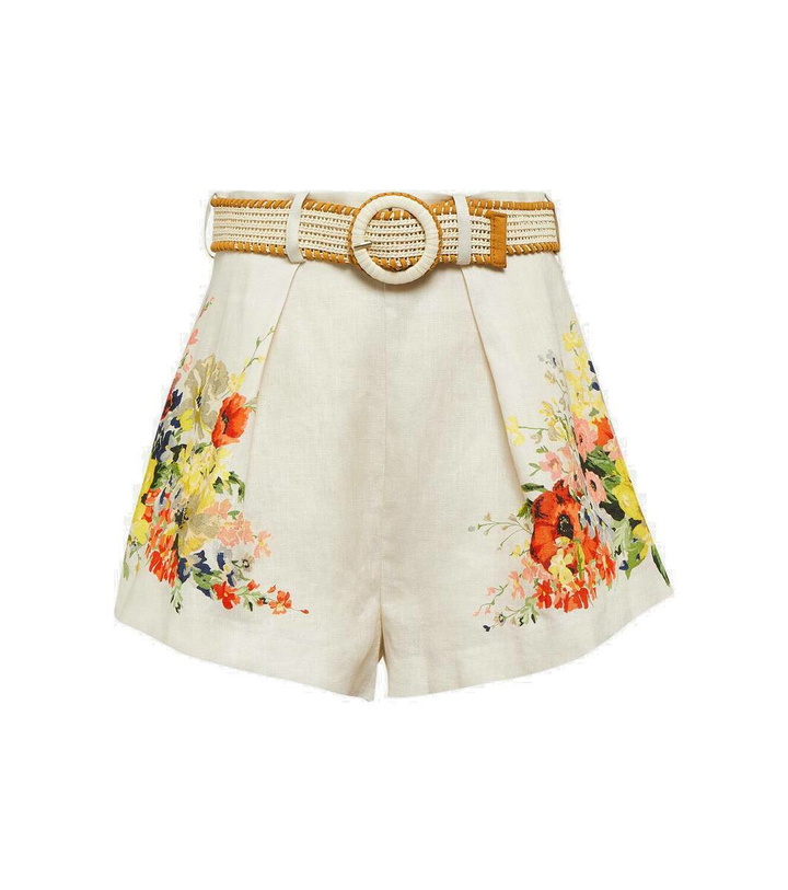 Photo: Zimmermann Alight floral linen shorts