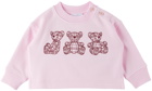 Burberry Baby Pink Embroidered Sweatshirt