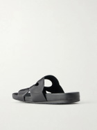 LOEWE - Paula's Ibiza Slide Ease Leather Sandals - Black