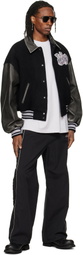 We11done Black Hook & Eye Track Pants