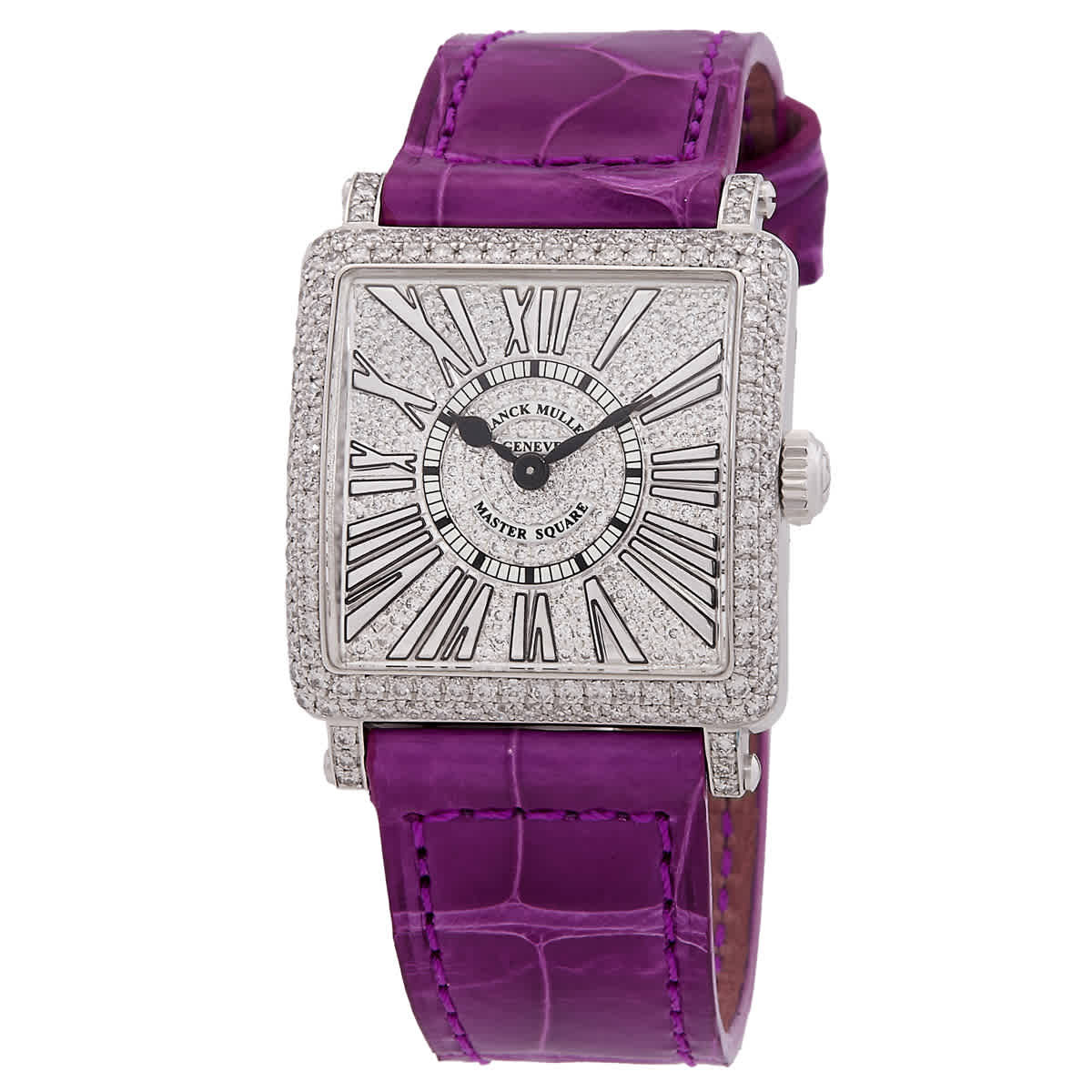 Franck Muller Master Square Relief Quartz Diamond Ladies Watch 6002 S QZ R D CD OG