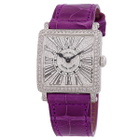 Franck Muller Master Square Relief Quartz Diamond Ladies Watch 6002 S QZ R D CD OG
