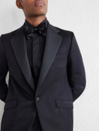 Favourbrook - Tommy Grosgrain-Trimmed Wool Tuxedo Jacket - Black