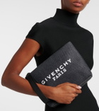 Givenchy Logo cotton denim pouch