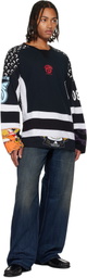 Marine Serre Regenerated Graphic Jersey LS Hockey T-shirt