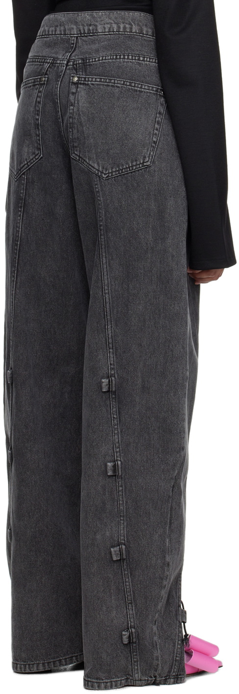 Jade Cropper Gray Drawstring Jeans