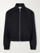 AMI PARIS - Ami De Coeur Logo-Embroidered Virgin Wool-Gabardine Jacket - Black