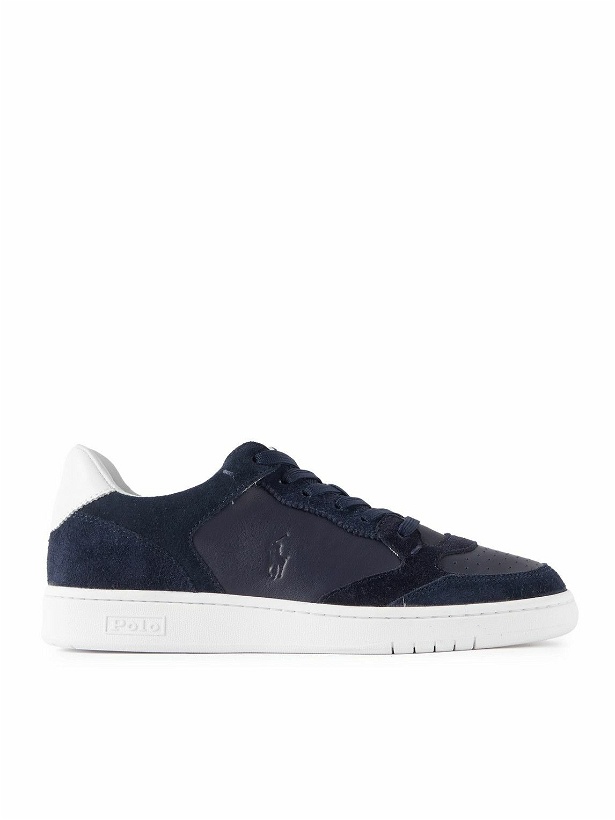 Photo: Polo Ralph Lauren - Suede and Leather Sneakers - Blue