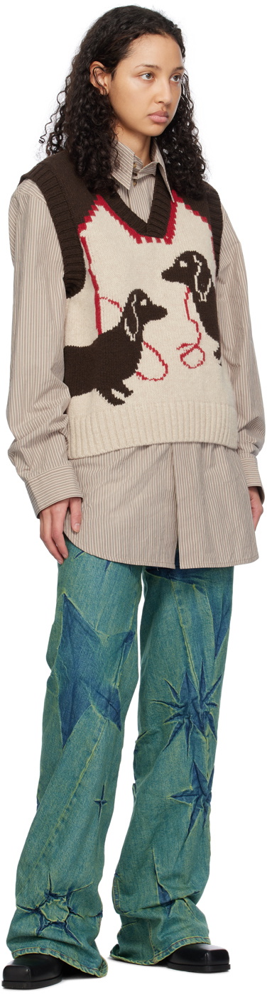 S.S.Daley Brown & Beige Harold Vest